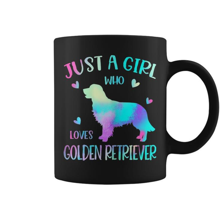 Womens Just A Girl Who Loves Golden Retriever - I Love My Dog Coffee Mug