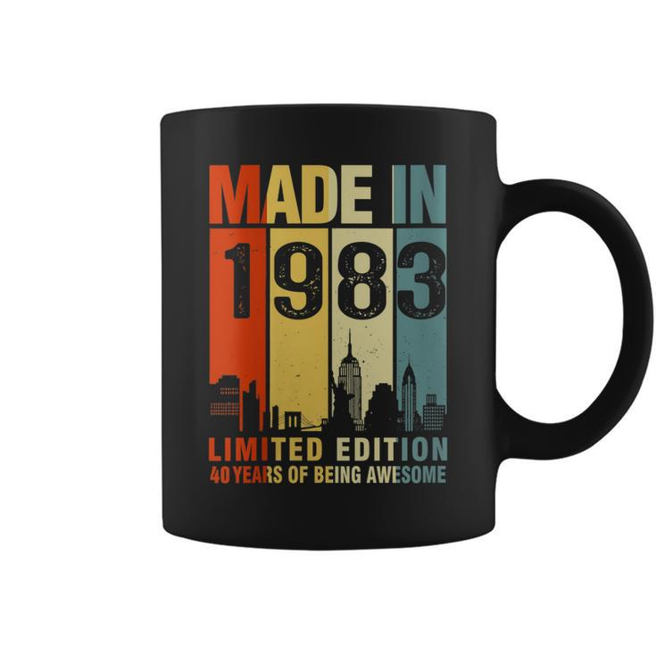 Womens Made In 1983 Limited Edition 40 Years Of Being Awesome  Coffee Mug