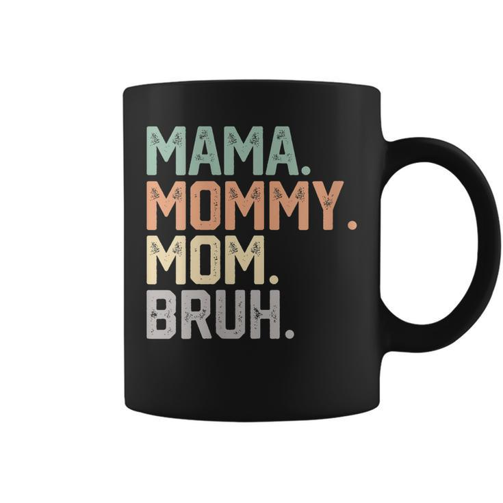 Womens Mama Mommy Mom Bruh Mothers Day 2023 Vintage Funny Mother  Coffee Mug