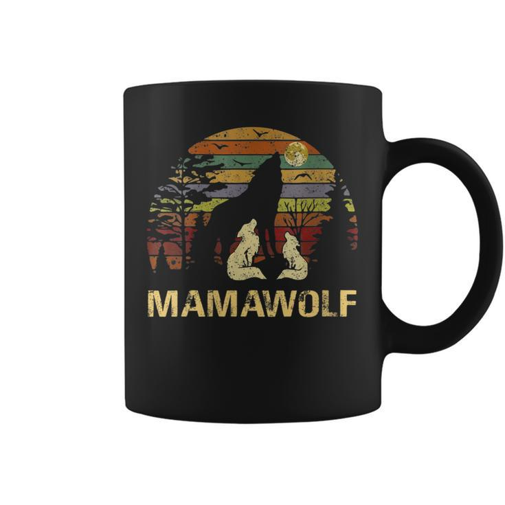 Womens Mama Wolf Wolves Wild Lover Mom Mother Women Gift  Coffee Mug