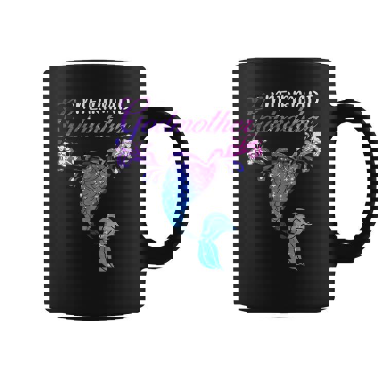 Womens Mermaid Godmother Mermaid Birthday Party Mothers Day Coffee Mug