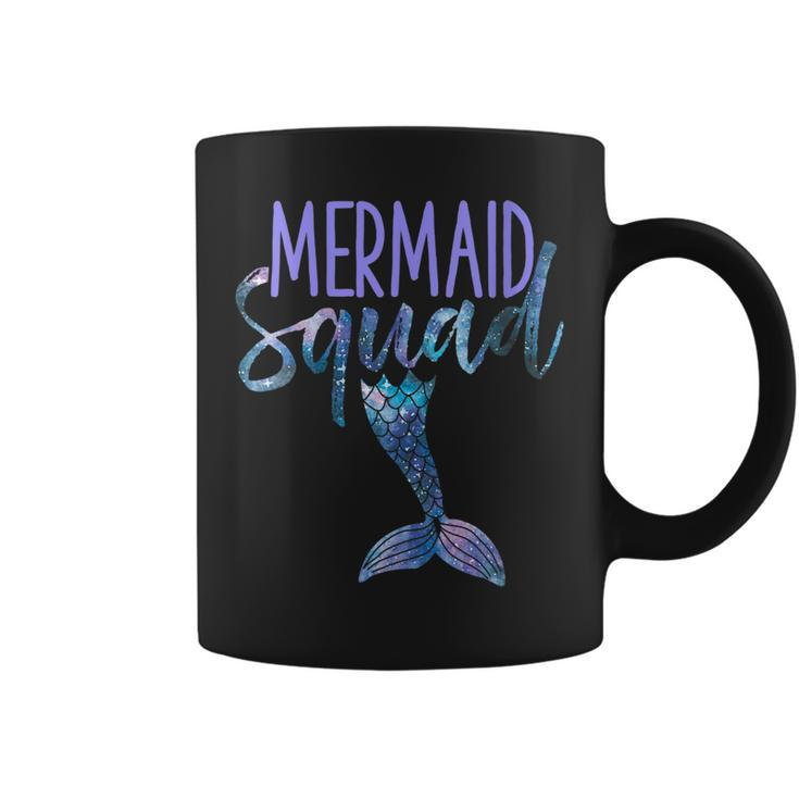 Womens Mermaid Squad Cute Funny Birthday Bridal Bachelorette Party  Coffee Mug