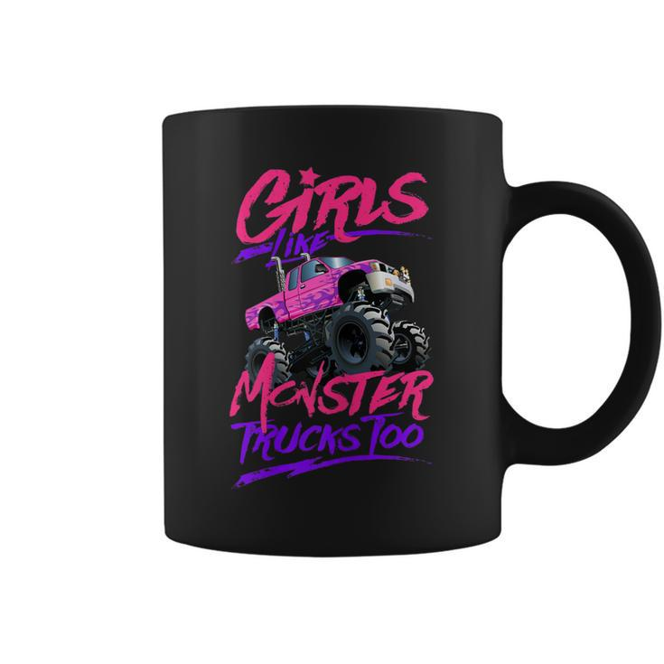 Womens Monster Truck Girls Like Monster Trucks Too  Coffee Mug