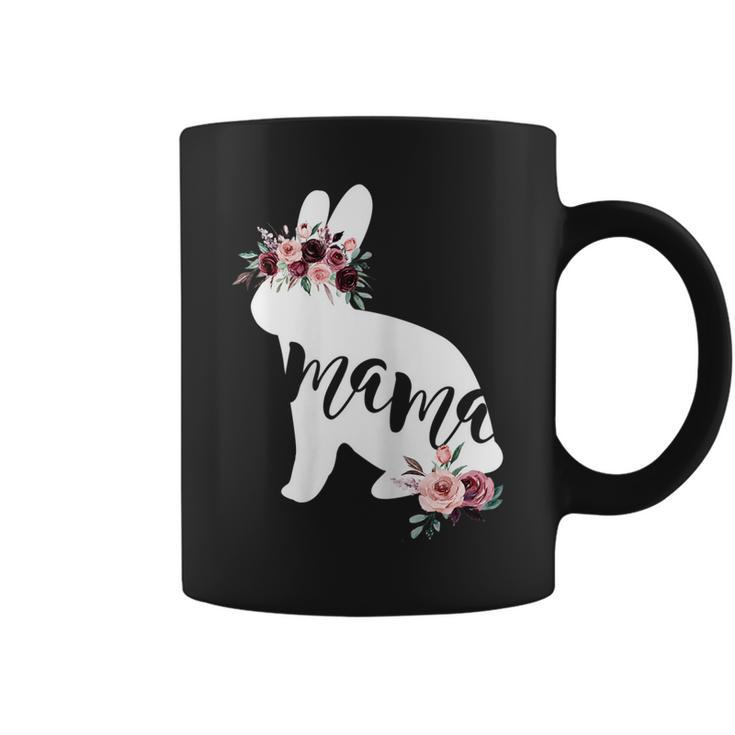 Womens Mothers Day Easter Gift For Mom Mama Bunny Flower Crown  Coffee Mug
