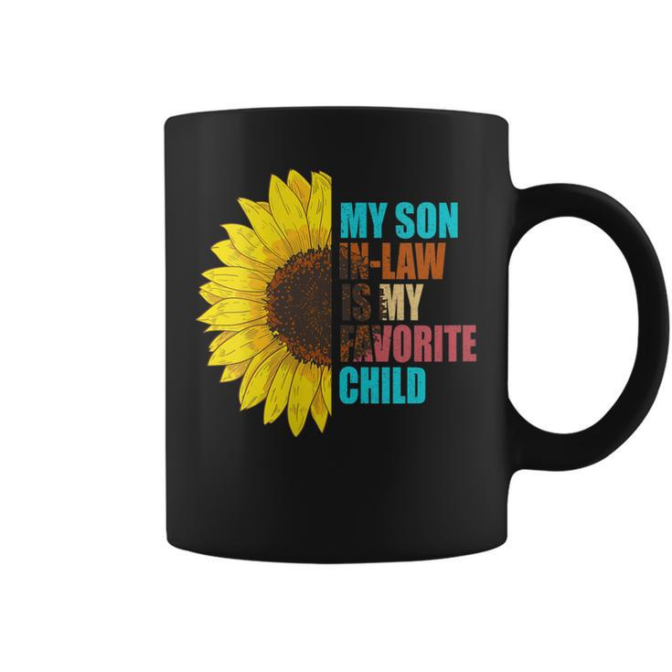 Womens My Son In Law Is My Favorite Child Son In Law Vintage  Coffee Mug