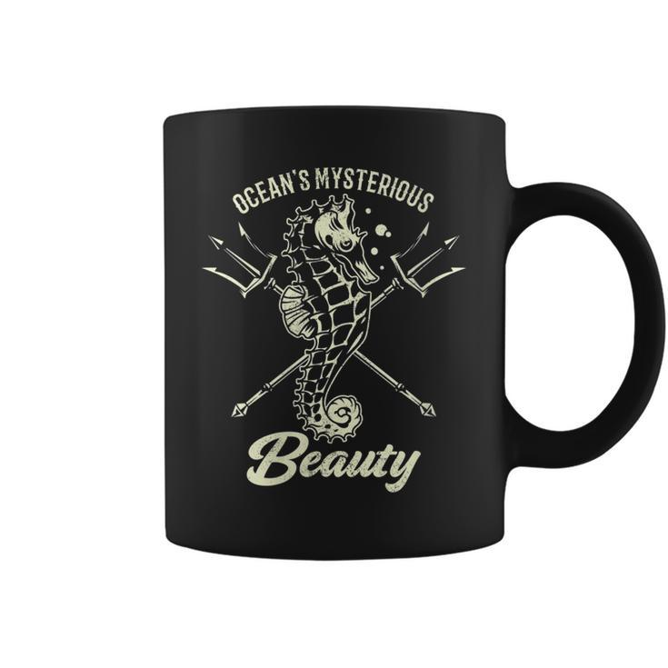 Womens Oceans Mysterious Beauty Seahorse Sea Creature  Coffee Mug