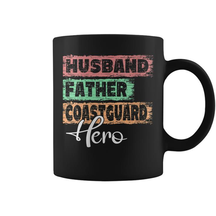 Womens Profession Dad Hero Father Coastguard  Coffee Mug