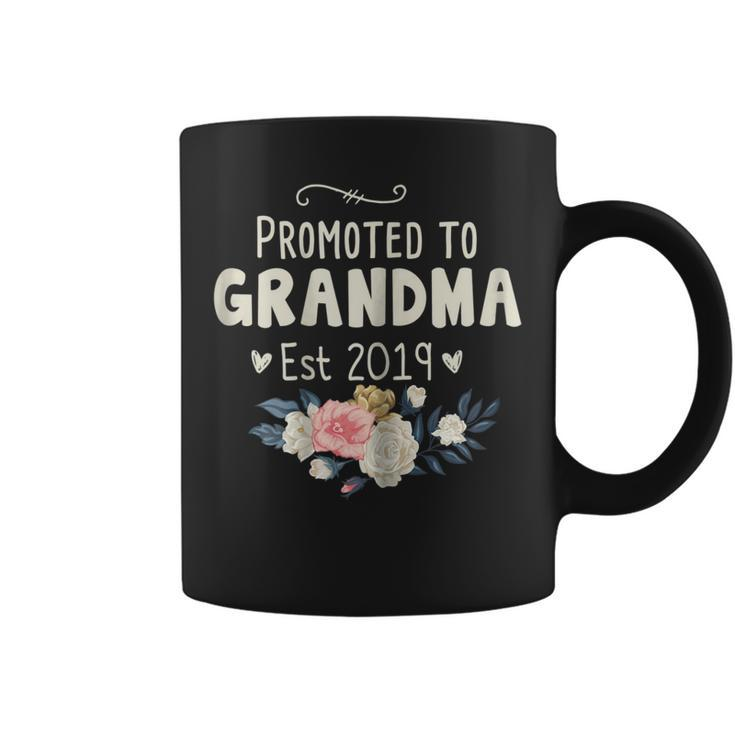 Womens Promoted To Grandma Est 2019 Mothers Day New Grandma  Coffee Mug