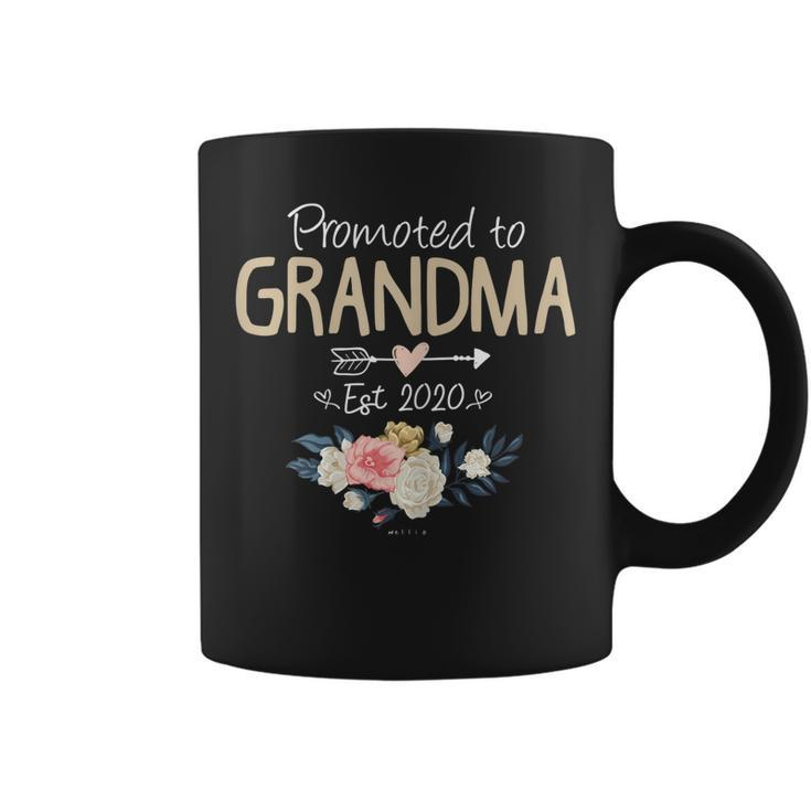 Womens Promoted To Grandma Est 2020 Mothers Day New Grandma Mimi  Coffee Mug