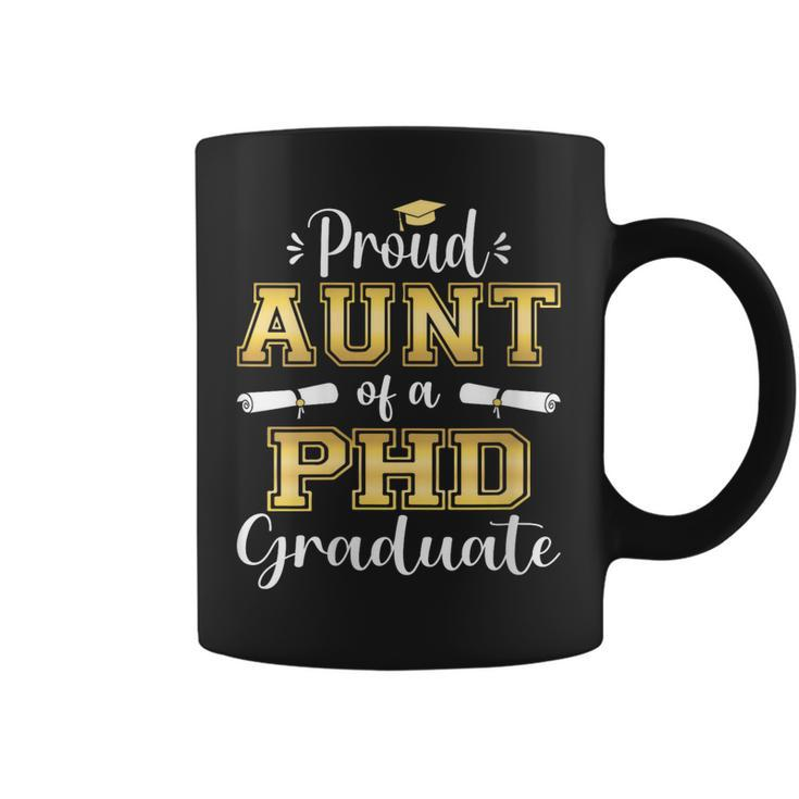 Womens Proud Aunt Class Of 2023 Phd Graduate Doctorate Graduation  Coffee Mug