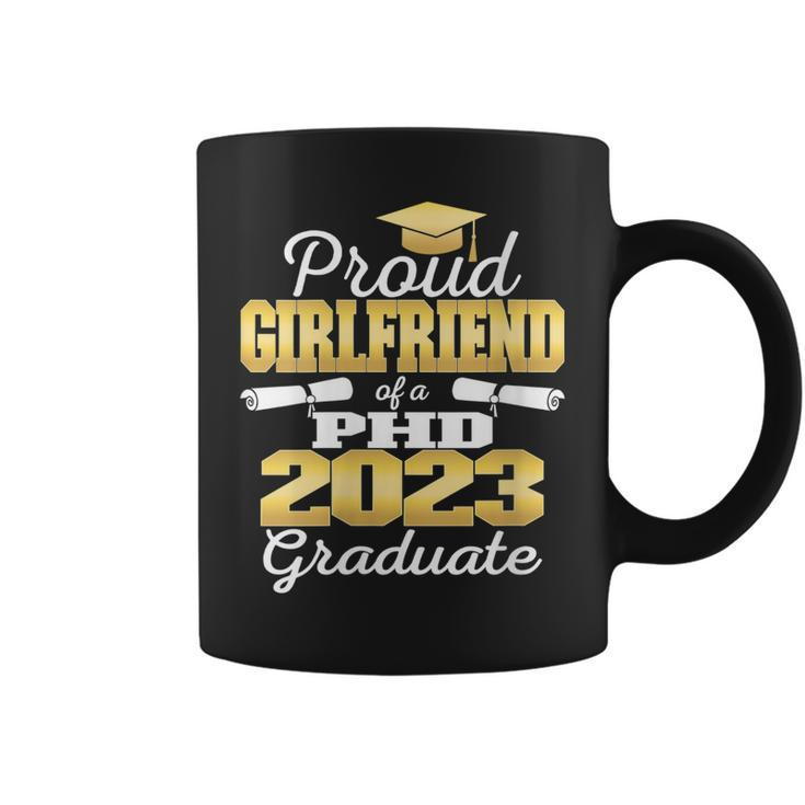 Womens Proud Girlfriend Class Of 2023 Phd Graduate Doctorate  Coffee Mug