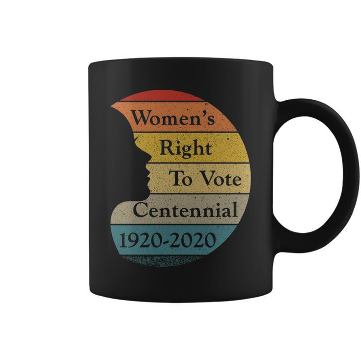 Womens Right To Vote Centennial 1920 2020 Retro Sunset Coffee Mug