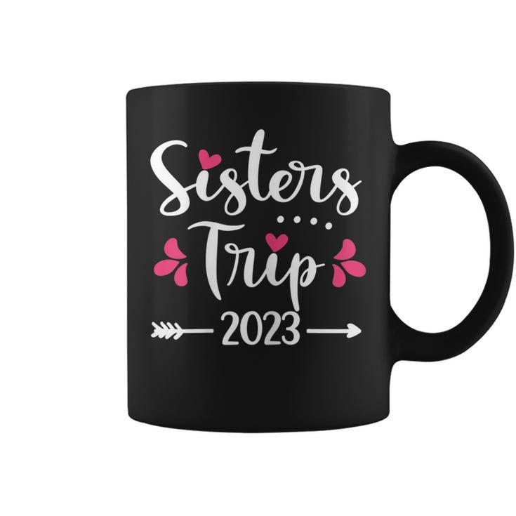 Womens Sisters Trip 2023 Vacation Travel Funny Sisters Weekend  Coffee Mug