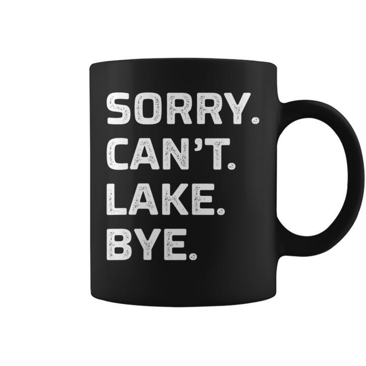 Womens Sorry - Cant - Lake - Bye - Vintage Style -  Coffee Mug