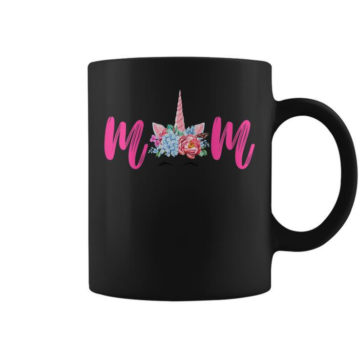 Womens Unicorn Mom Birthday Shirt Matching Family Party T-Sh Coffee Mug