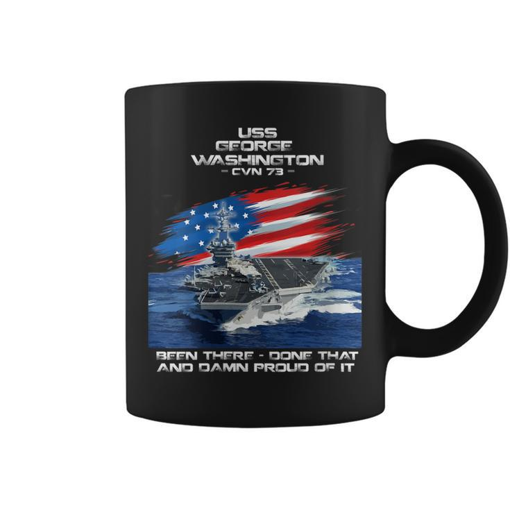 Womens Uss George Washington Cvn 73 Aircraft Carrier Veteran Xmas  Coffee Mug