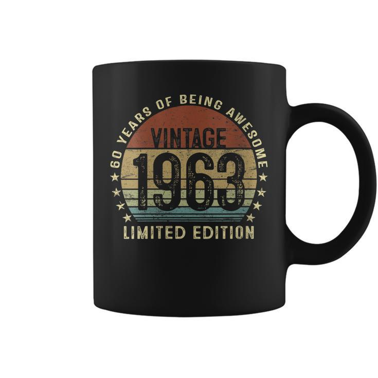 Womens Vintage 1963 60Th Birthday Limited Edition 60 Year Old Gifts  Coffee Mug