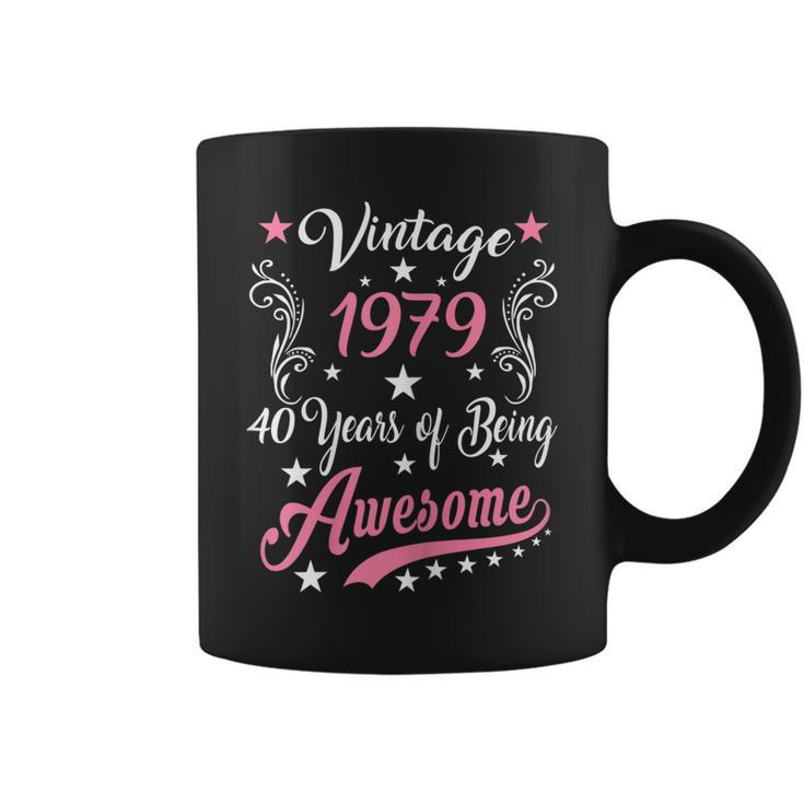 Womens Vintage 1979 40Th Birthday Gift 40 Years Old Funny  Coffee Mug