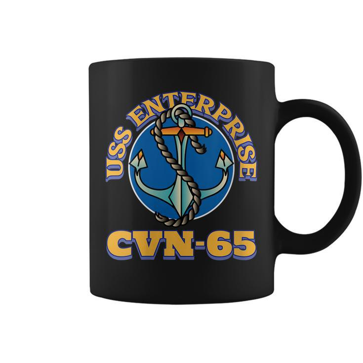 Womens Vintage Anchor Us Aircraft Carrier Cvn-65 Uss Enterprise  Coffee Mug