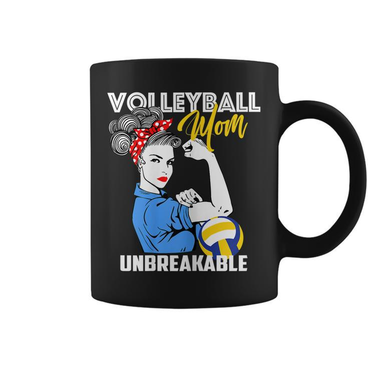 Womens Volleyball Mom Unbreakable  Funny Mothers Day Gift Coffee Mug