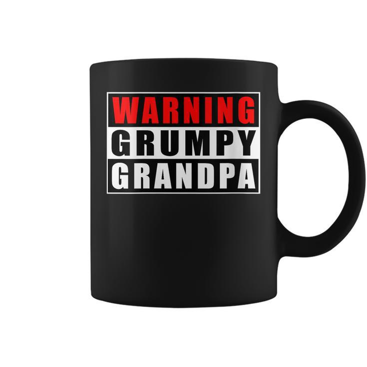 Womens Warning Grumpy Grandpa Funny Quotes Fathers Day  Coffee Mug