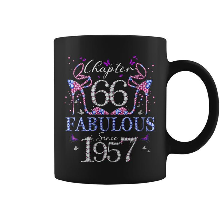Womens Womens Chapter 66 Fabulous Since 1957 66Th Birthday Queen  Coffee Mug