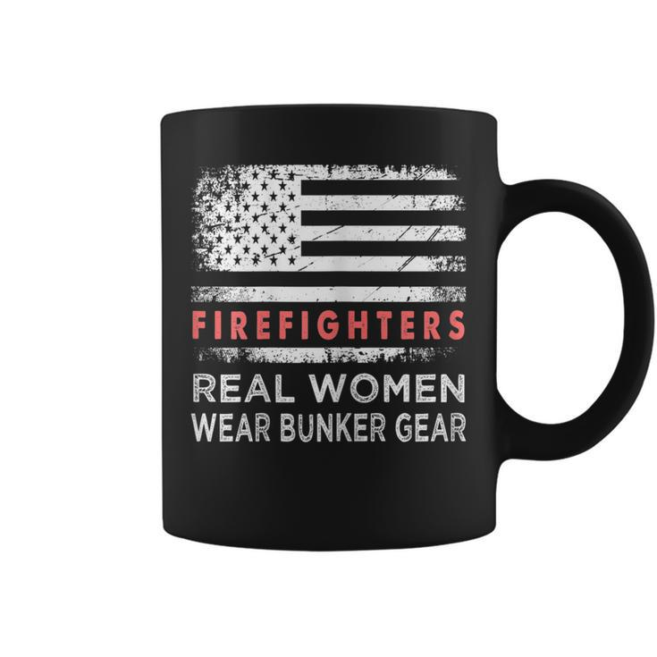 Womens Womens Firefighter Female Fire Fighter Firefighting Mom  Coffee Mug