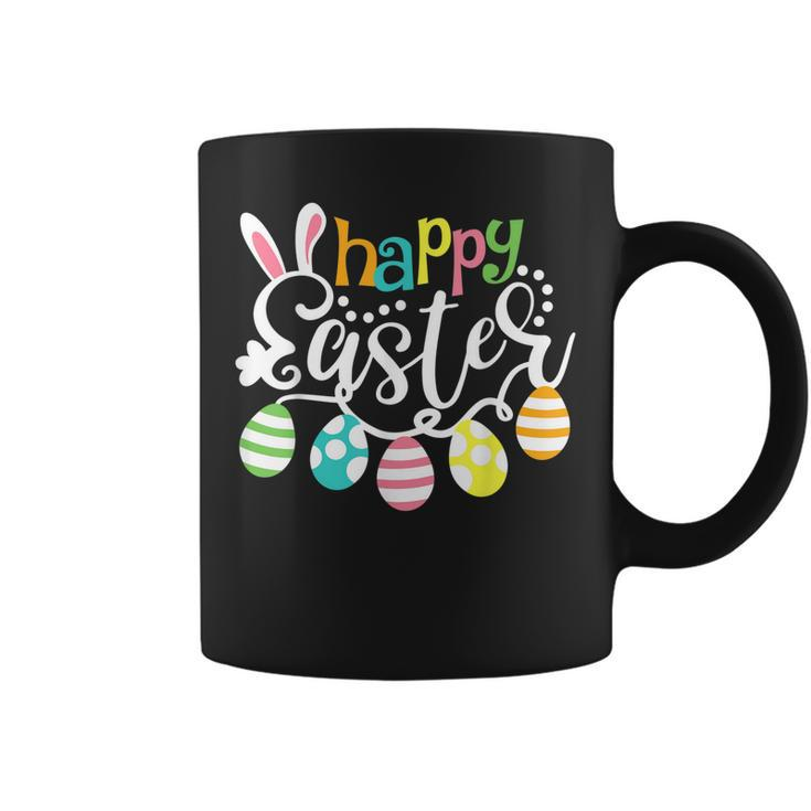 Womens Womens Happy Easter Day Egg Basket Rabbit Riding  Coffee Mug