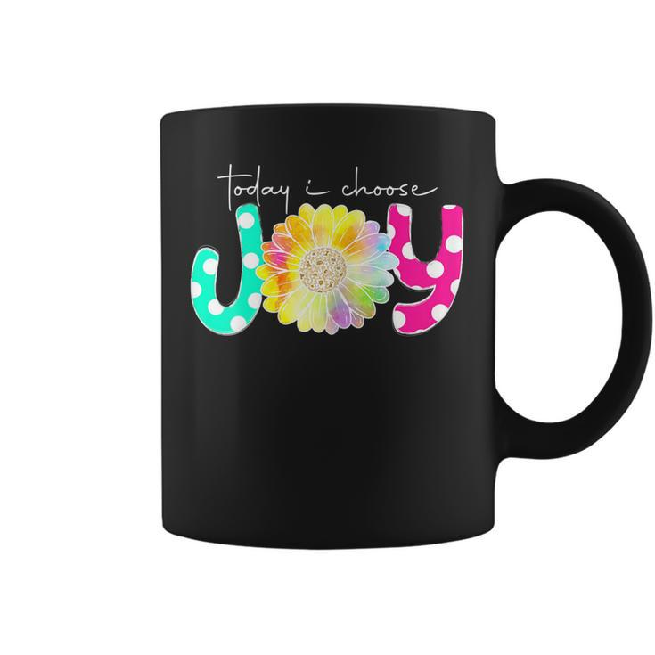 Womens Womens Today I Choose Joy Hawaiian Tropical Hibiscus Flowers  Coffee Mug