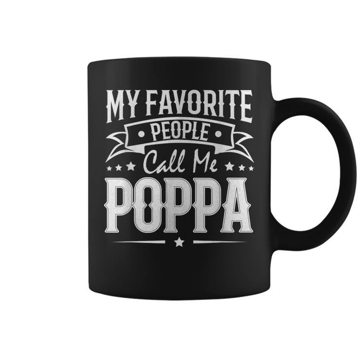 Womy Favorite People Call Me Poppa Vintage Gift For Mens Coffee Mug