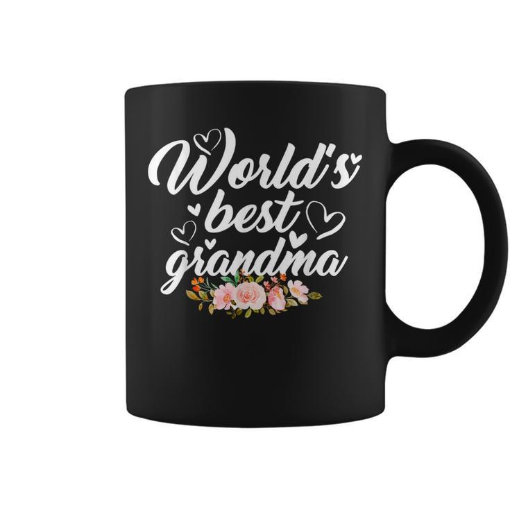 World Best Grandma Floral Proud Best Friend Family Matching  Coffee Mug