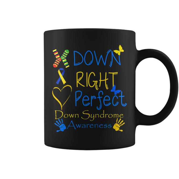World Down Syndrome Day Awareness Socks Down Right Perfect  Coffee Mug