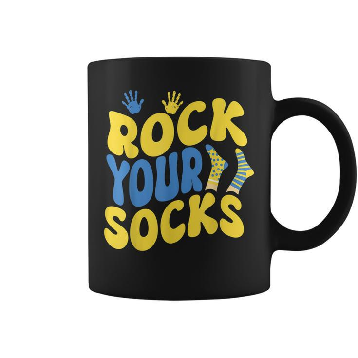 World Down Syndrome Day T  Rock Your Socks Groovy  Coffee Mug
