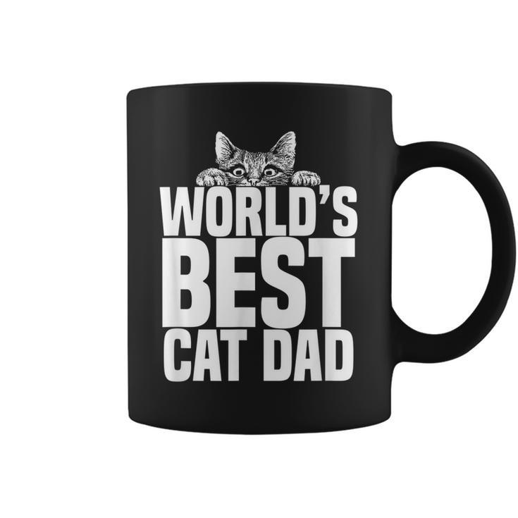 Worlds Best Cat Dad | Funny Cats Lover Gift Coffee Mug