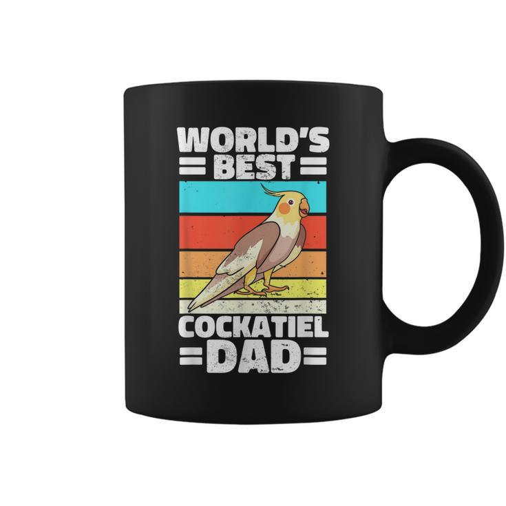 Worlds Best Cockatiel Dad Parrot Cockatoo Weiro Bird Lover Coffee Mug