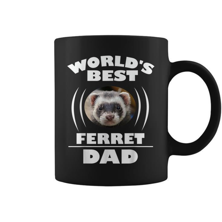 Worlds Best Ferret Dad Owner Gift Coffee Mug