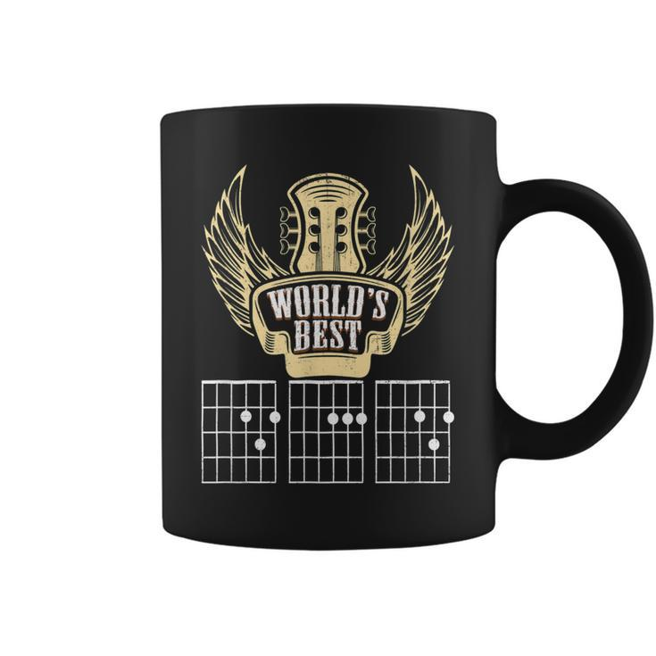 Worlds Best Guitar Dad Father Player Musician Music Gift Gift For Mens Coffee Mug