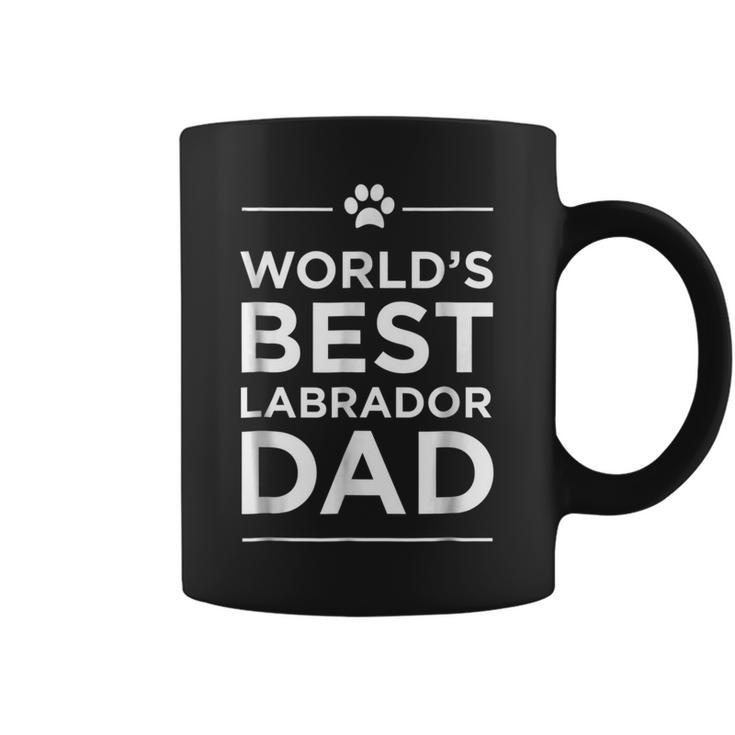 Worlds Best Labrador Dad Love Pets Animal Family Paw Coffee Mug