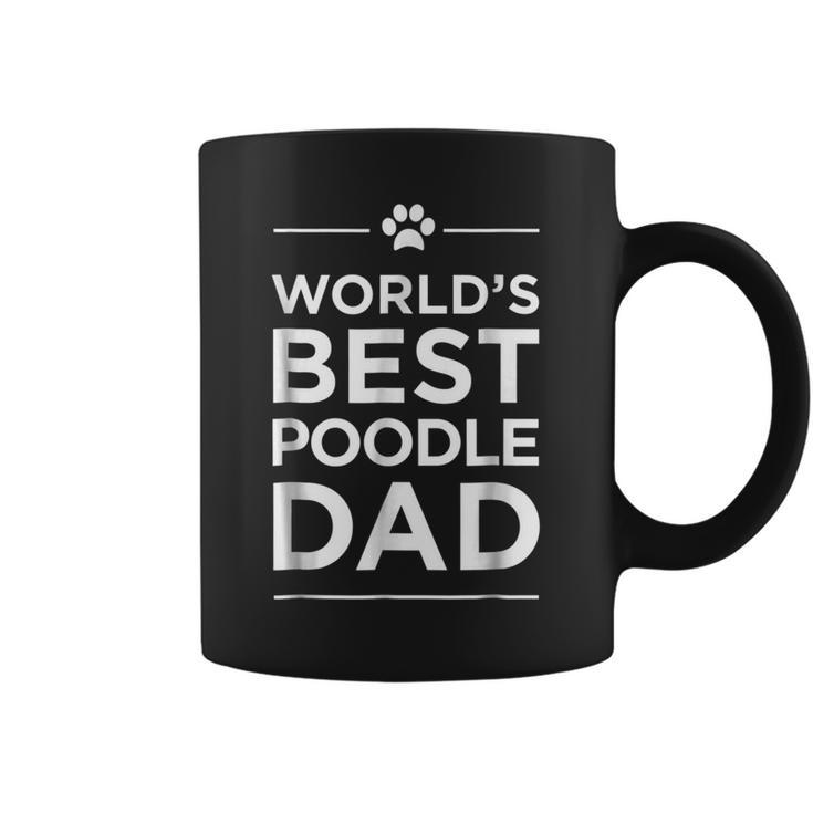 Worlds Best Poodle Dad Love Pets Animal Family Paw Coffee Mug