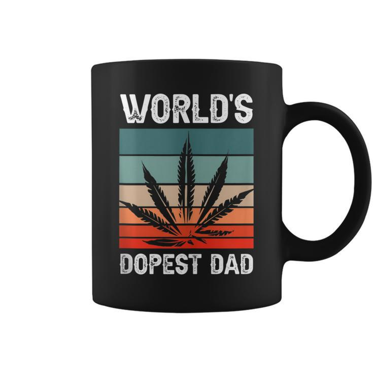 Worlds Dopest Dad Marijuana Cannabis Weed Vintage  Coffee Mug