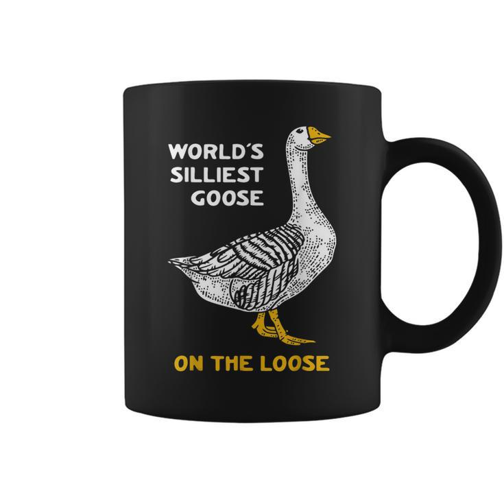 Worlds Silliest Goose On The Loose T   Coffee Mug