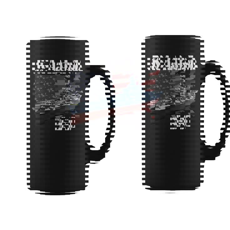 Ww2 American Battleship Uss Alabama Bb-60 Warship Veterans  Coffee Mug