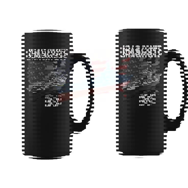 Ww2 American Battleship Uss Massachusetts Bb-59 Warships  Coffee Mug