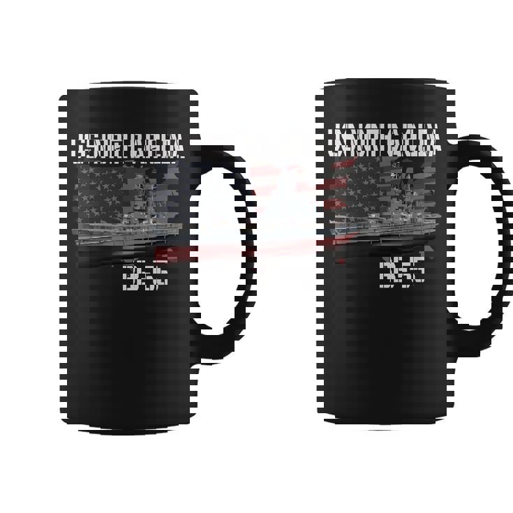 Ww2 American Battleship Uss North Carolina Bb-55 Warships  Coffee Mug