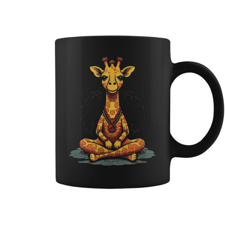 Yoga Giraffe Meditation Mindfulness Zen Namaste  Coffee Mug