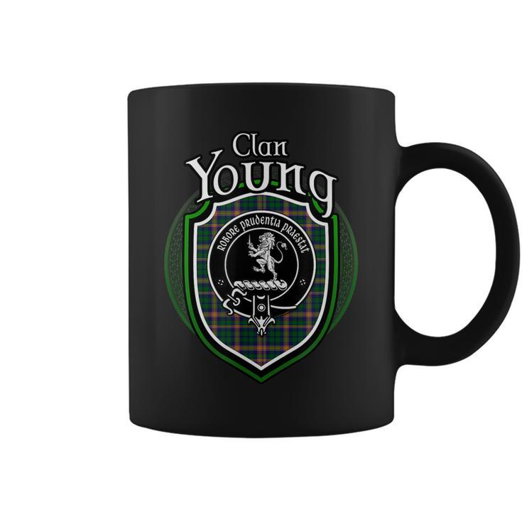 Young Clan Crest | Scottish Clan Young Family Crest Badge Coffee Mug