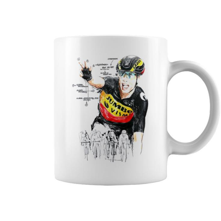 Aesthetic Design Wout Van Aert Sketch Pro Cyclist Coffee Mug