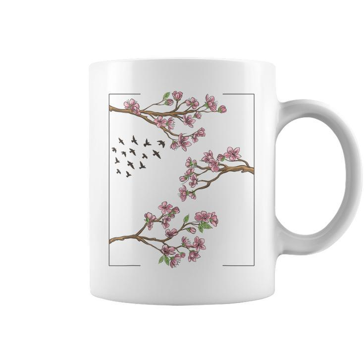 Aesthetic Japanese Style Cherry Blossom Tree Sakura Japan  Coffee Mug