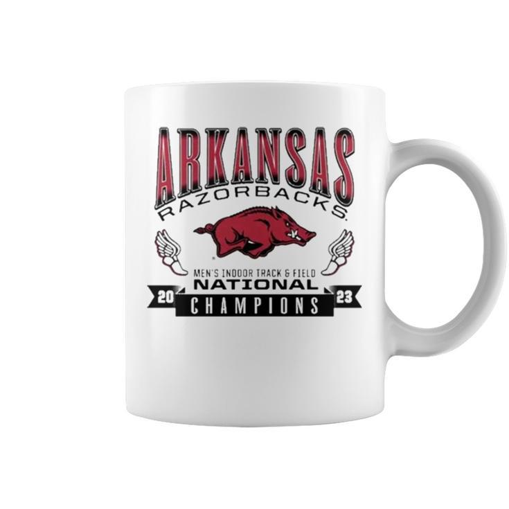 Arkansas National Champions 2023 Men’S Indoor Track &Amp Field Coffee Mug