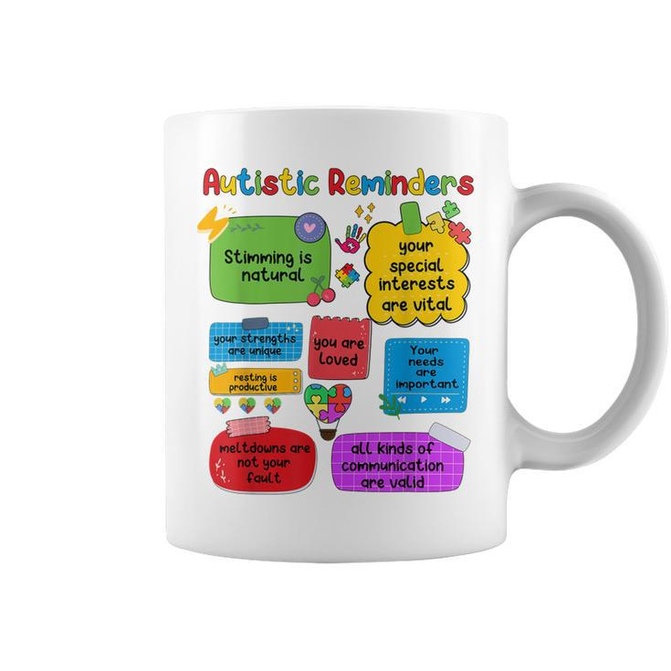 Autistic Reminders Puzzle Autism Awareness Special Education  Coffee Mug
